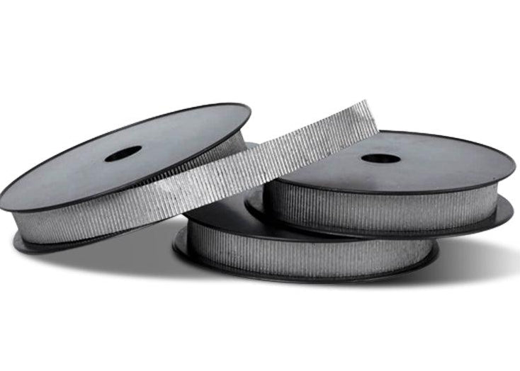 Crinkled corrugated graphite tape 0.5mm 15 metre roll no adhesive — DEMINAS DEMIGRAPH®